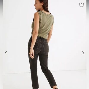 Madewell black curvy perfect vintage Jean